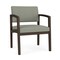Lesro Lenox Wood Wide Guest Chair Wood Frame, Mocha, OH Eucalyptus Upholstery LW1201 - alternate 1